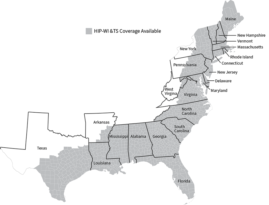 Tropical Storm Endorsement Map